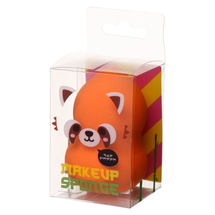 Esponja de Maquillaje Oso Panda Rojo Animales Adorables Adoramals