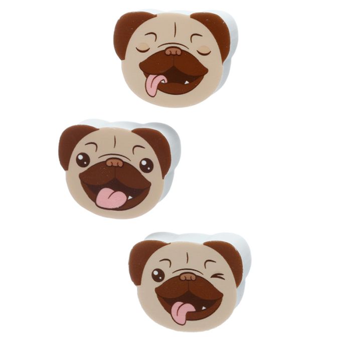 Set de 3 Piezas de Papelería Perro Pug Carlino
