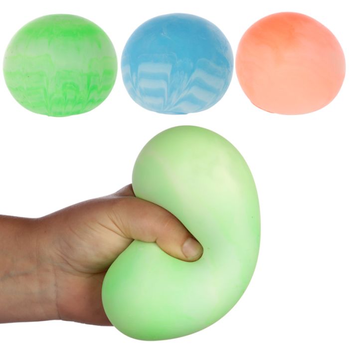 Juguete Pelota Estrujable Color Fluor 9cm