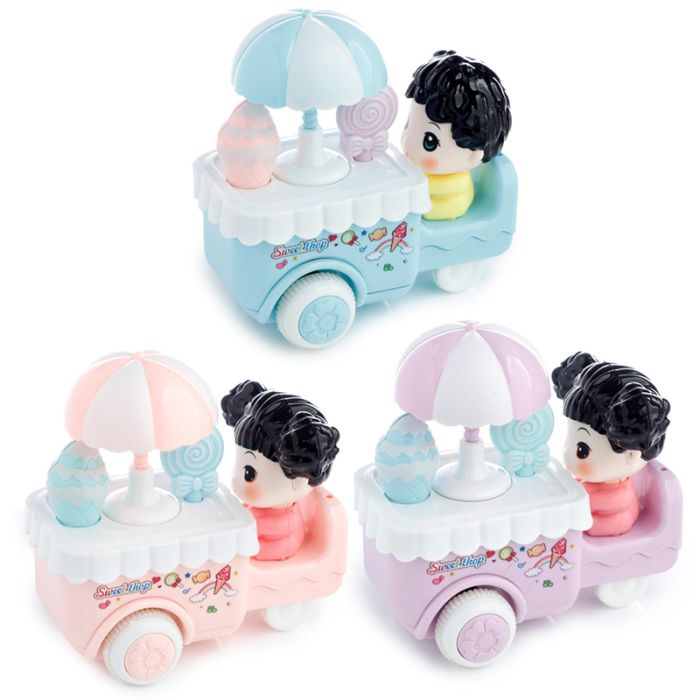 Coche de Juguete de Propulsión Carrito de Helados