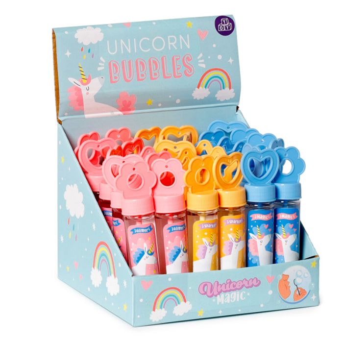 Pompero de Juguete Burbujas y Pompas de Jabón Unicornio Mágico