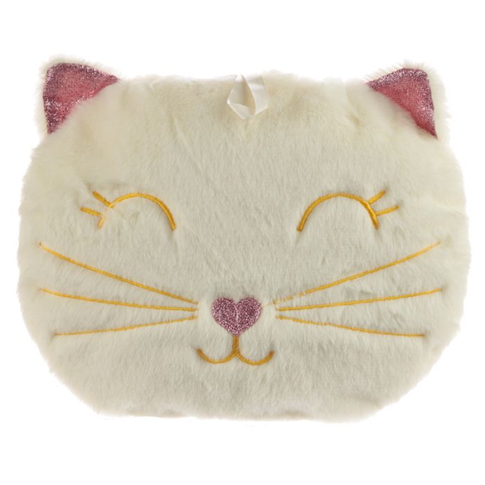 Bolsa de Agua Caliente con Funda Peluche Gato