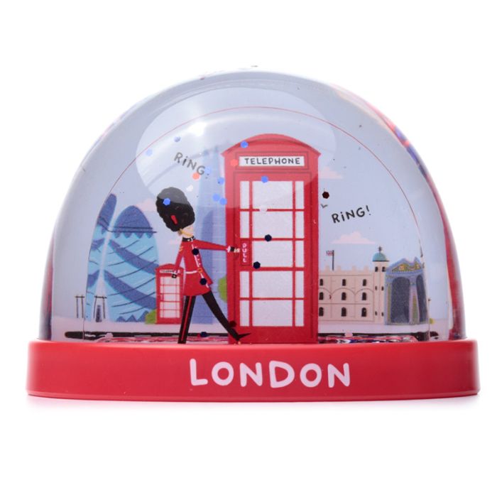 Bola de Cristal Souvenir Londres Cabina de Teléfono Mediana