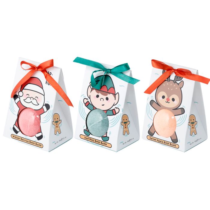 Bomba de Baño en Caja de Regalo Navidad Amigos Navideños