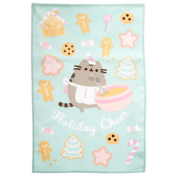 Paño de Cocina Navidad Alegría Navideña del Gato Pusheen