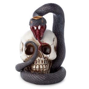 Quemador de Incienso de Reflujo Serpiente y Calavera Quemador de Incienso de Reflujo Serpiente y Calavera