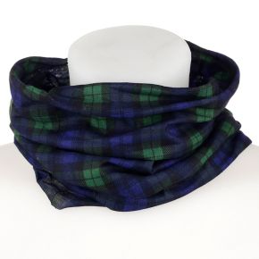 Pañuelo Bufanda para el Cuello con Estampado Tartán Verde Pañuelo Bufanda para el Cuello con Estampado Tartán Verde