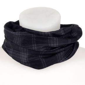 Pañuelo Bufanda para el Cuello con Estampado Tartán Negro y Gris Pañuelo Bufanda para el Cuello con Estampado Tartán Negro y Gris
