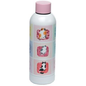 Botella Térmica de Acero Inoxidable Gatos Mundo Felino Angie Rozelaar 530ml Botella Térmica de Acero Inoxidable Gatos Mundo Felino Angie Rozelaar 530ml