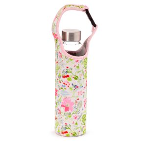Botella de Agua de Cristal con Funda de Neopreno Botánico Rosa Julie Dodsworth Botella de Agua de Cristal con Funda de Neopreno Botánico Rosa Julie Dodsworth