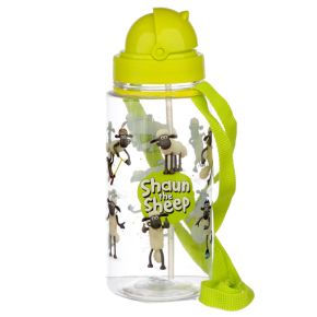 Botella de Agua Infantil con Pajita Oveja Shaun 450ml Botella de Agua Infantil con Pajita Oveja Shaun 450ml