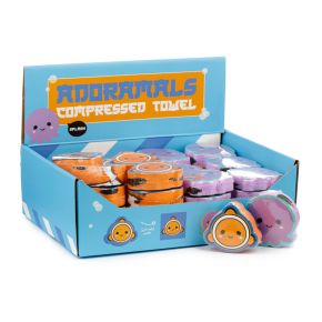 Toalla Comprimida de Viaje Animales Adorables Marinos Adoramals Toalla Comprimida de Viaje Animales Adorables Marinos Adoramals