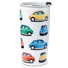 Taza Térmica para Llevar Coche Fiat 500 Retro 500ml Taza Térmica para Llevar Coche Fiat 500 Retro 500ml