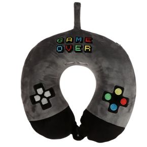 Almohada de Viaje con Memoria de Forma Game Over Relaxeazzz Almohada de Viaje con Memoria de Forma Game Over Relaxeazzz
