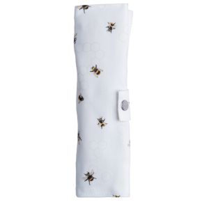 Juego de 6 Cubiertos 100% Bambú con Funda Abejas y Néctar Juego de 6 Cubiertos 100% Bambú con Funda Abejas y Néctar