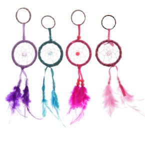 Llavero Atrapasueños Mini Brillantes con Plumas Llavero Atrapasueños Mini Brillantes con Plumas