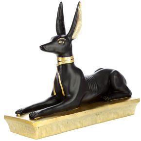 Figura Egipto Anubis Tumbado Egipcio Figura Egipto Anubis Tumbado Egipcio