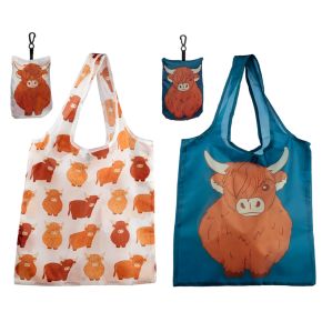 Bolsa Plegable Vaca Escocesa de las Highlands Coo Bolsa Plegable Vaca Escocesa de las Highlands Coo