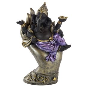 Figura Ganesh Ganesh Tumbado sobre Mano Figura Ganesh Ganesh Tumbado sobre Mano