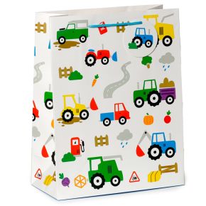 Bolsa de Regalo Pequeño Tractor Grande Bolsa de Regalo Pequeño Tractor Grande