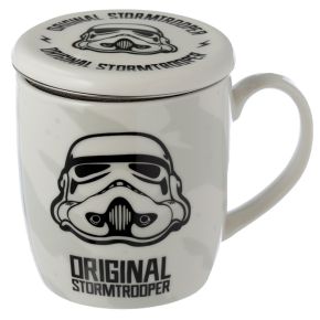 Taza con Tapa para Infusiones de Porcelana Soldado Imperial Stormtrooper Taza con Tapa para Infusiones de Porcelana Soldado Imperial Stormtrooper