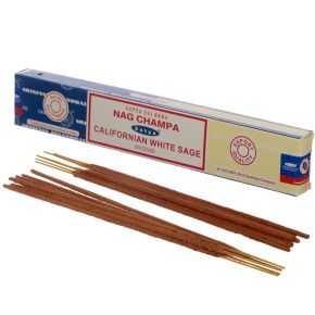 01308 Varillas de incienso Satya Nag Champa & Californian White Sage 01308 Varillas de incienso Satya Nag Champa & Californian White Sage