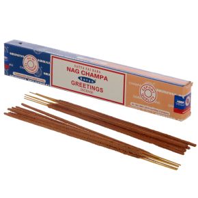 01320 Varillas de incienso Satya Nag Champa & Greetings 01320 Varillas de incienso Satya Nag Champa & Greetings