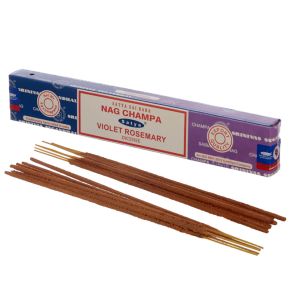 01340 Varillas de incienso Satya Nag Champa & Voilet Rosemary 01340 Varillas de incienso Satya Nag Champa & Voilet Rosemary