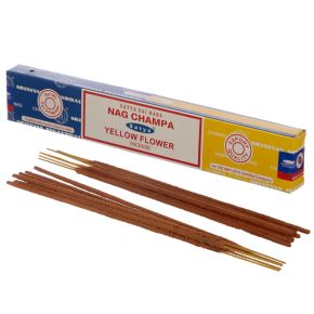 01341 Varillas de incienso Satya Nag Champa & Yellow Flower 01341 Varillas de incienso Satya Nag Champa & Yellow Flower