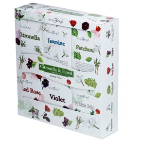 37356 Set 12 Packs de Conos de Incienso Variados Stamford Citronella & Floral 37356 Set 12 Packs de Conos de Incienso Variados Stamford Citronella & Floral
