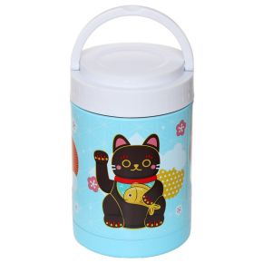 Fiambrera Táper Termo Portátil Gato Maneki Neko 500ml Fiambrera Táper Termo Portátil Gato Maneki Neko 500ml
