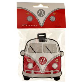 Etiqueta de Equipaje de PVC Caravana Volkswagen VW T1 Camper Roja Etiqueta de Equipaje de PVC Caravana Volkswagen VW T1 Camper Roja