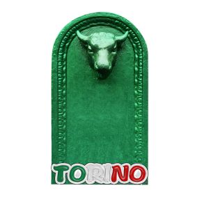 Imán de Souvenir Impresión 3D Fuente de Toret de Turín Imán de Souvenir Impresión 3D Fuente de Toret de Turín