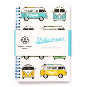 Libreta con Hojas A5 a Rayas Caravana Volkswagen VW T1 Camper Libreta con Hojas A5 a Rayas Caravana Volkswagen VW T1 Camper