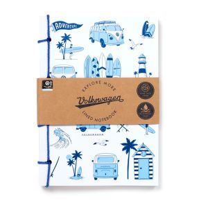 Libreta A5 a Rayas de Papel Piedra Caravana VW Volkswagen T1 Camper Playa Libreta A5 a Rayas de Papel Piedra Caravana VW Volkswagen T1 Camper Playa