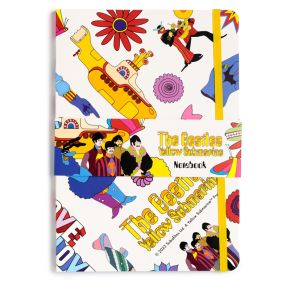 Libreta A5 de Papel Reciclado a Rayas Submarido Amarillo/Yellow Submarine Blanca Libreta A5 de Papel Reciclado a Rayas Submarido Amarillo/Yellow Submarine Blanca