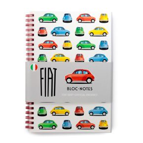 Libreta de Espirales con Hojas A5 a Rayas Coche Fiat 500 Retro Libreta de Espirales con Hojas A5 a Rayas Coche Fiat 500 Retro