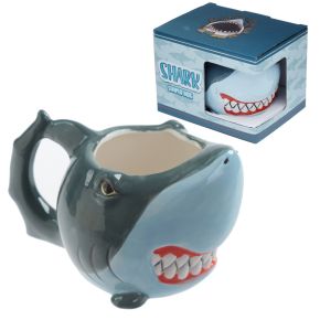 Taza de Cerámica 3D con Forma Tiburón Taza de Cerámica 3D con Forma Tiburón