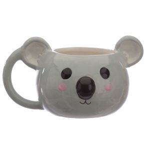 Taza de Cerámica 3D con Forma Cabeza de Koala Adoramals Taza de Cerámica 3D con Forma Cabeza de Koala Adoramals