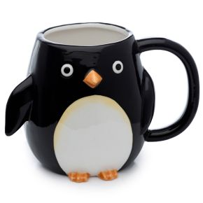 Taza de Cerámica 3D con Forma Pingüino Huddle Taza de Cerámica 3D con Forma Pingüino Huddle
