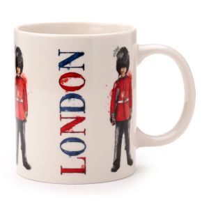 Taza de Porcelana Londres Guardia Real Británica Taza de Porcelana Londres Guardia Real Británica