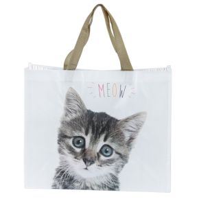 Bolsa de la Compra Reutilizable - Gato "Meow" Bolsa de la Compra Reutilizable - Gato "Meow"