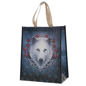 Bolsa de la Compra Reutilizable Lobo Guardián del Otoño Lisa Parker Bolsa de la Compra Reutilizable Lobo Guardián del Otoño Lisa Parker