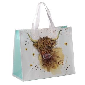 Bolsa de la Compra Reutilizable Vaca Escocesa Highlands Coo Jan Pashley Bolsa de la Compra Reutilizable Vaca Escocesa Highlands Coo Jan Pashley