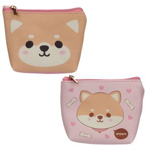 Monedero con Cremallera de PVC Perro Shiba Inu Adoramals Monedero con Cremallera de PVC Perro Shiba Inu Adoramals