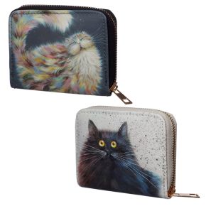 Cartera con Cremallera Gato Kim Haskins Pequeña Cartera con Cremallera Gato Kim Haskins Pequeña