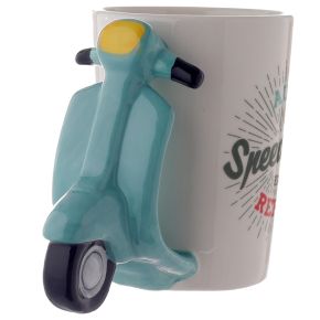 Taza de Cerámica Asa con Forma de Moto Scooter Taza de Cerámica Asa con Forma de Moto Scooter