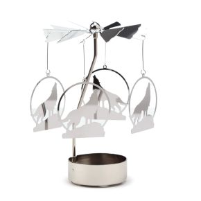 Portavelas Diseño Carrusel Lobo Aullando Portavelas Diseño Carrusel Lobo Aullando