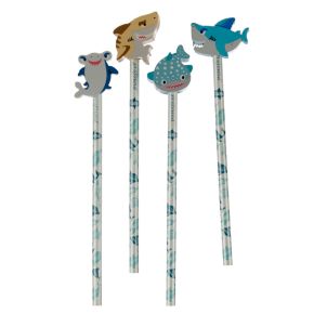 Lápiz con Goma de Borrar Tiburón Lápiz con Goma de Borrar Tiburón