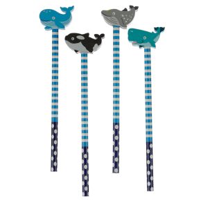 Lápiz con Goma de Borrar Ballenas y Orcas Lápiz con Goma de Borrar Ballenas y Orcas